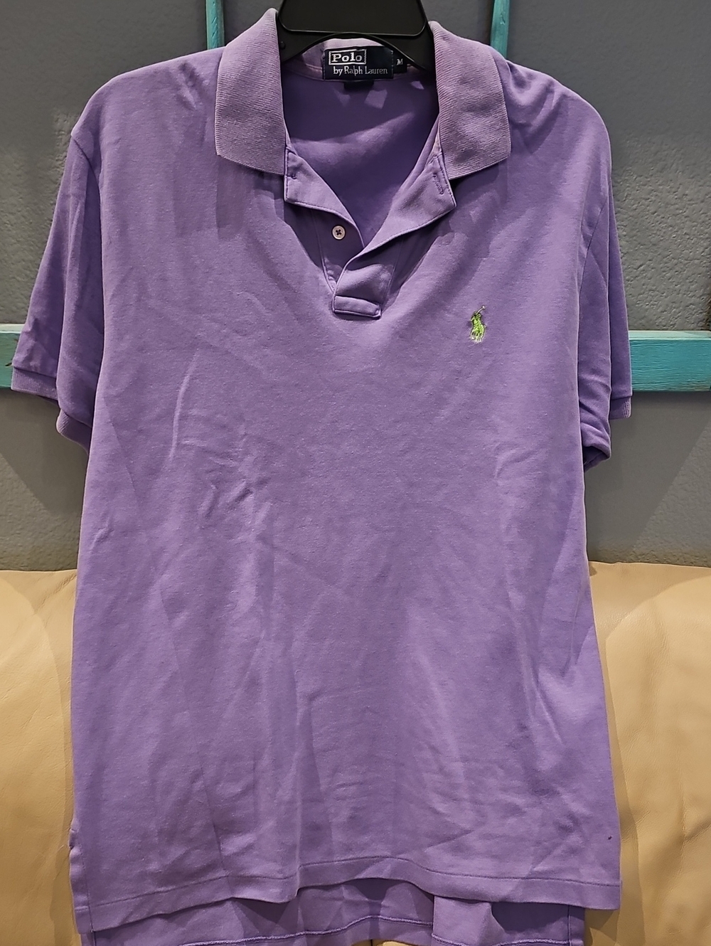 Polo by Ralph Lauren Lavender Short-Sleeve Polo with Green Pony